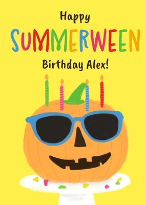 Happy Summerween Birthday Card