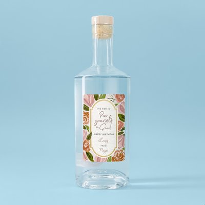 Personalised Happy Birthday Gin 70cl