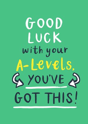 Good Luck With Your A-Levels Card