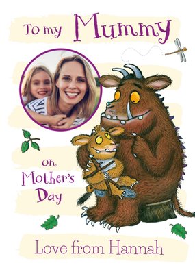 Mummy Gruffalo Photo Upload Mother's Day Card
