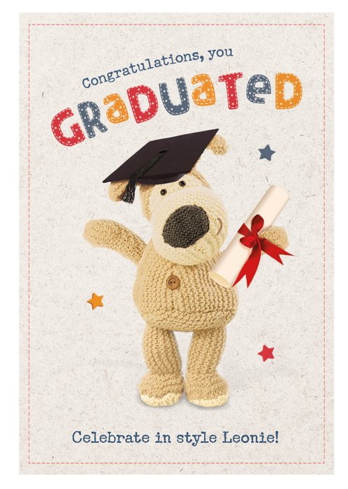 Boofle Congratulations You Graduated Card