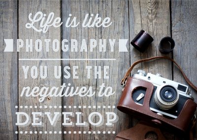 Life Is Like Photography Personalised Thinking Of You Card