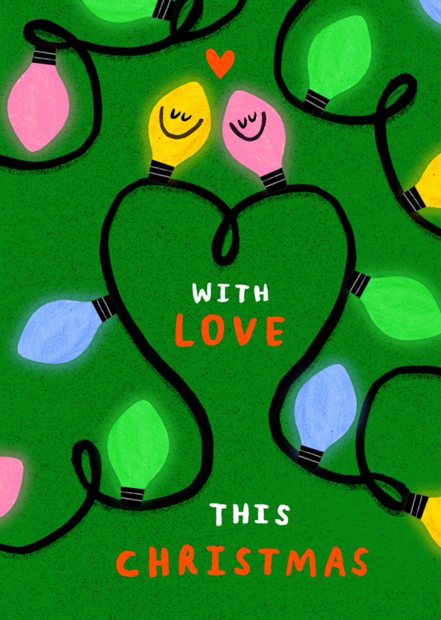 Moonpig With Love This Christmas Illustrated Lights Card