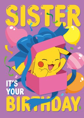 Pokémon Sister It’s Your Birthday Character Card
