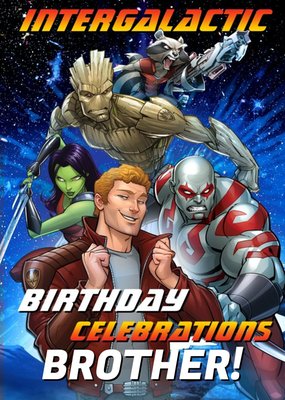 Guardians Evergreen Intergalactic Brother Birthday Card