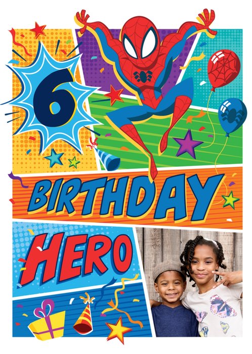 Marvel Comics Characters Spiderman Photo Upload Card