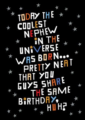 Kate Smith Co. Coolest Nephew Birthday Card