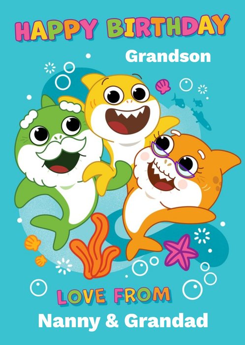 Cute Happy Birthday Grandson Birthday Card