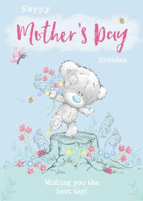 Me To You Tiny Tatty Teddy Floral Mother's Day Card For Grandma