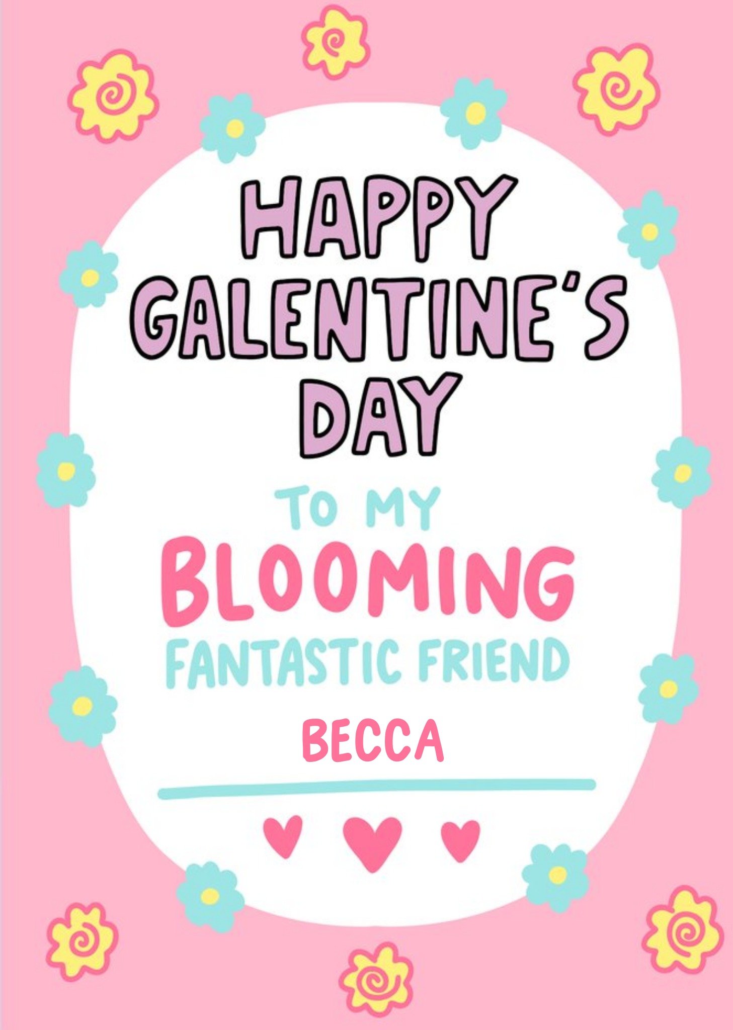 Moonpig Blooming Fantastic Friend Galentines Day Card By Angela Chick