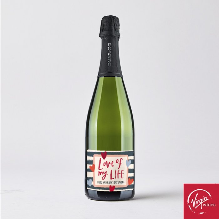 Personalised Love Of My Life Champagne 75cl