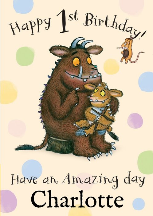 The Gruffalo's Child 1st Birthday Card