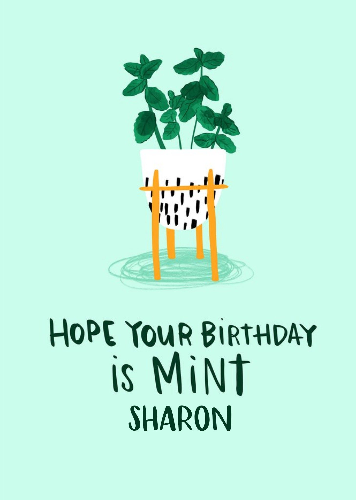 Moonpig Lucy Maggie Mint Birthday Card