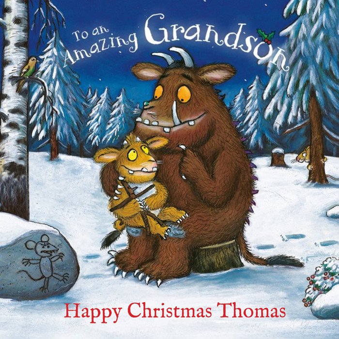 The Gruffalo's Child Grandson Christmas Card