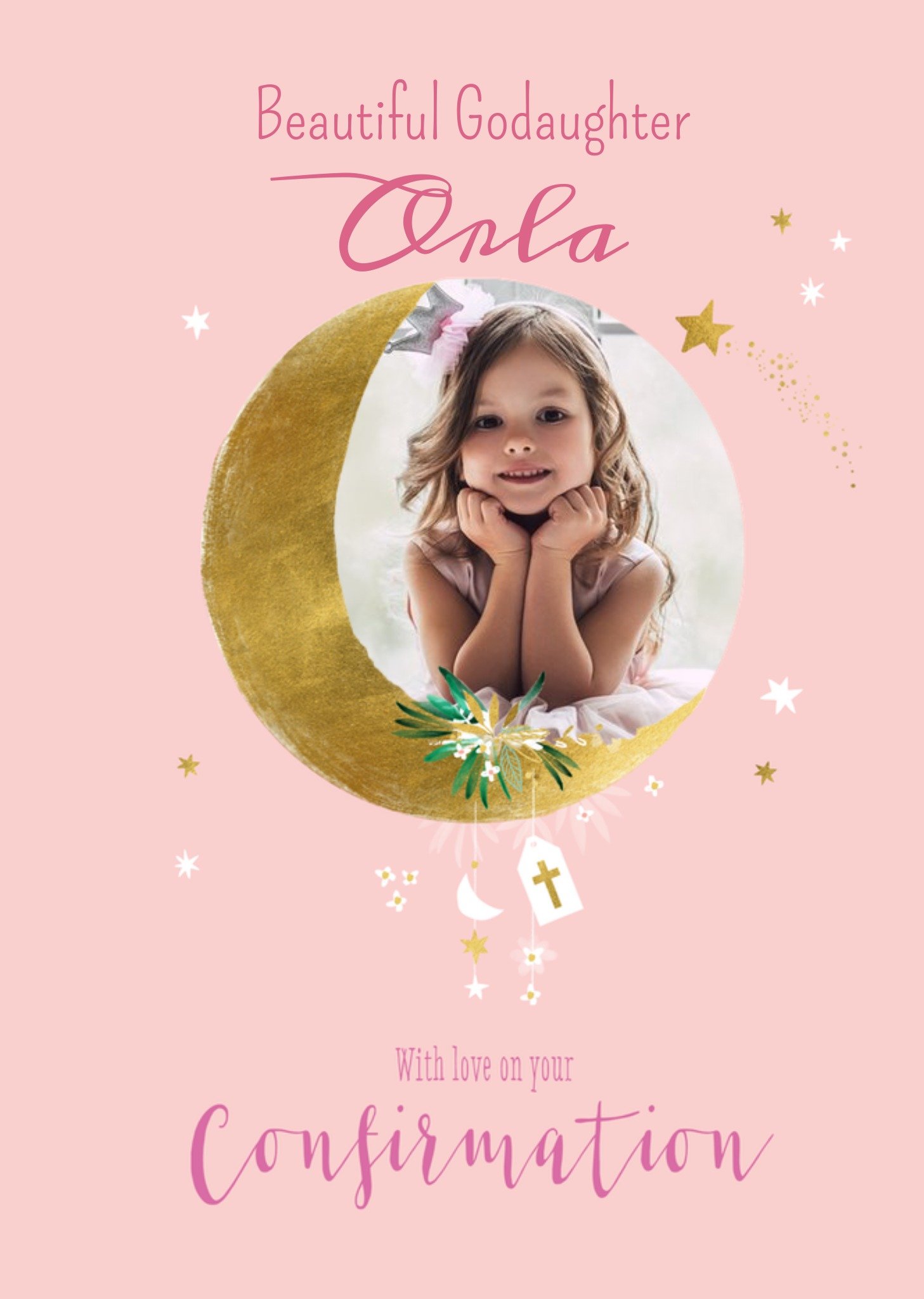 Moonpig Colette Barker Moon Stars Confirmation Card