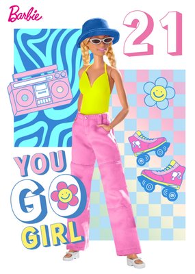 Barbie You Go Girl Birthday Card