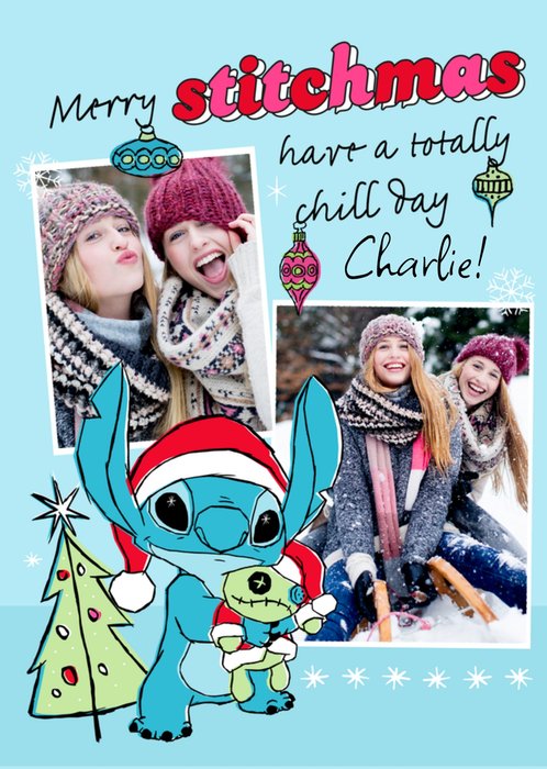 Disney Lilo And Stitch Merry Stitchmas Card