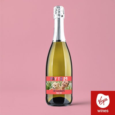 Personalised Photo Milestone Birthday Prosecco 75cl