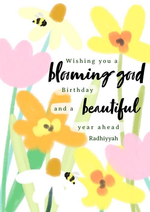 Wishing You A Blooming Good Birthday Card