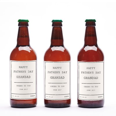 Happy Father's Day Grandad Beer Trio 3x500ml