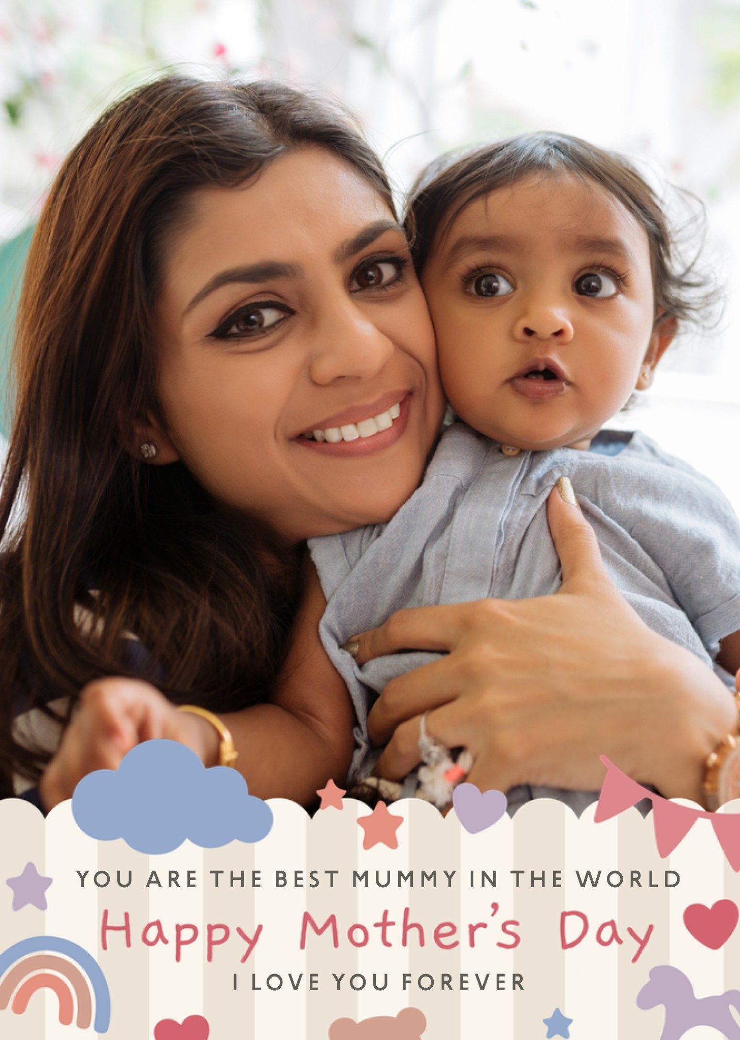 Moonpig You Are The Best Mummy In The World Illustrated Photo Upload MotherâS Day C
