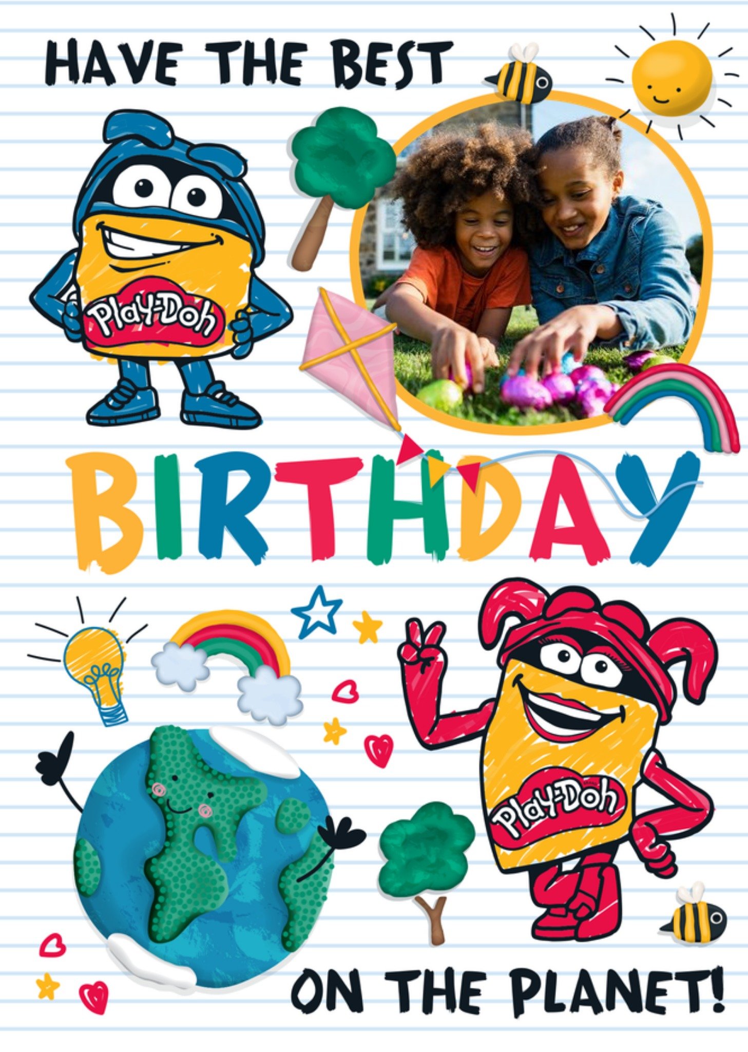 Moonpig Play Doh Best Birthday On The Planet Photo Upload Card By Hasbro