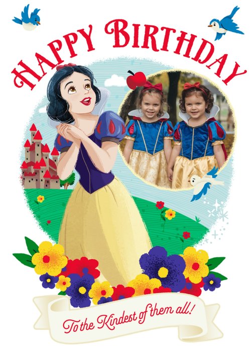 Disney Snow White Photo Upload Birthday Card