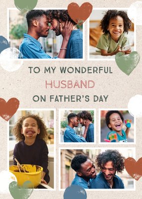Paper Love Photo Upload Husband Father's Day Card