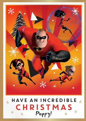 The Incredibles Personalised Christmas Card