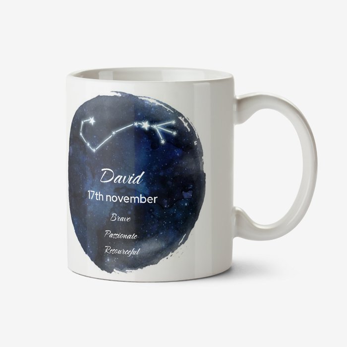 Youre A Star Personalised constellation Mug Scorpio