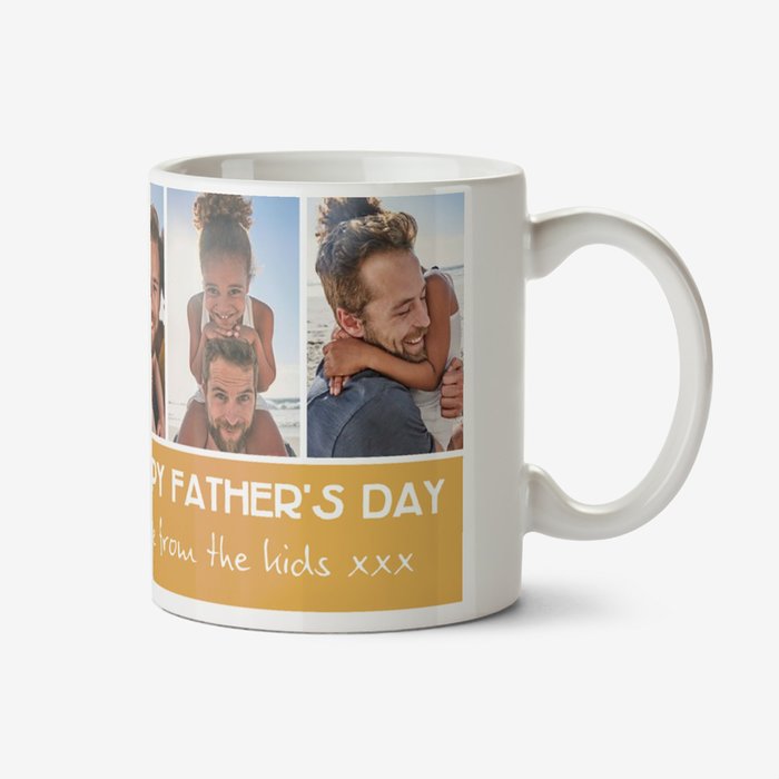 Happy Fathers Day Love From the Kids xxx Photo Upload Mug