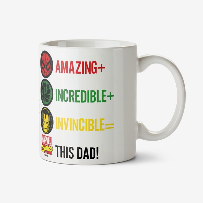 Marvel The Avengers Amazing Dad Photo Mug