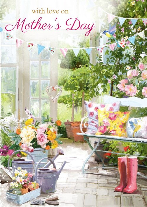 Big Garden Party Mothers Day Card