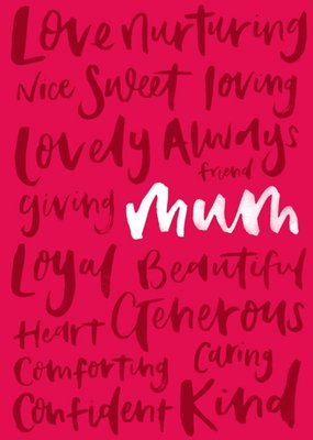 Brushscript Best Descriptions Of Mum Card