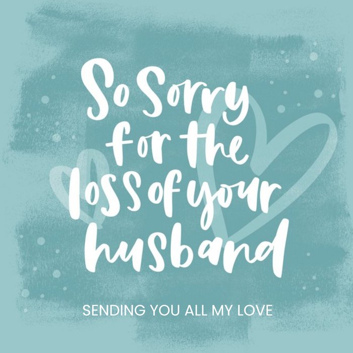 Modern Typographic Sorry For Your Loss Sympathy Card