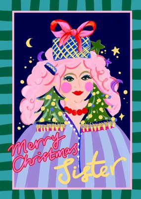 Eleanor Bowmer Merry Christmas Sister Illustrated Card