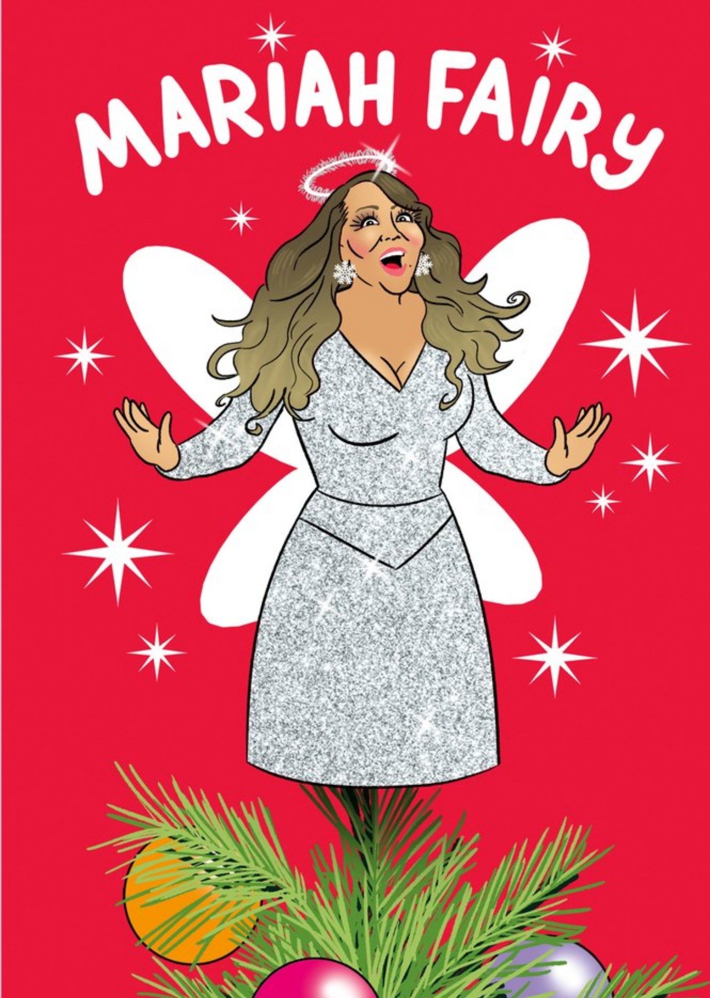 Moonpig Funny Fairy Celebrity Christmas Card