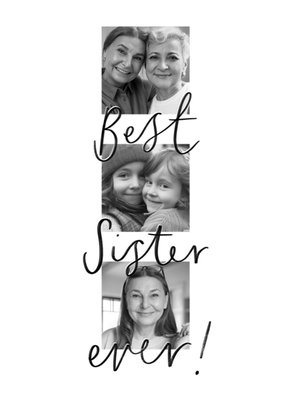 Best Sister Ever Photo Upload Card