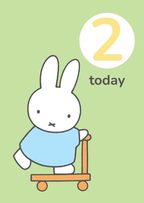 Miffy Two Today Birthday Card