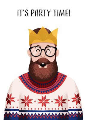 Folio Its Party Time Christmas Jumper Card