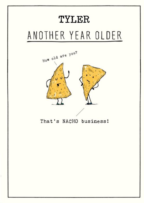 Funny Cheese Another Year Older Birthday Card