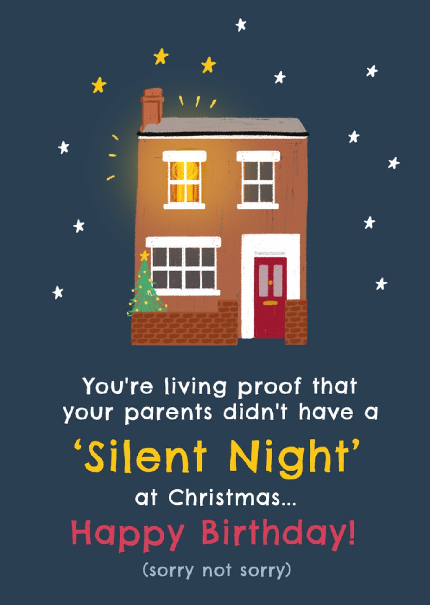 Moonpig Silent Night At Christmas Birthday Card Ecard