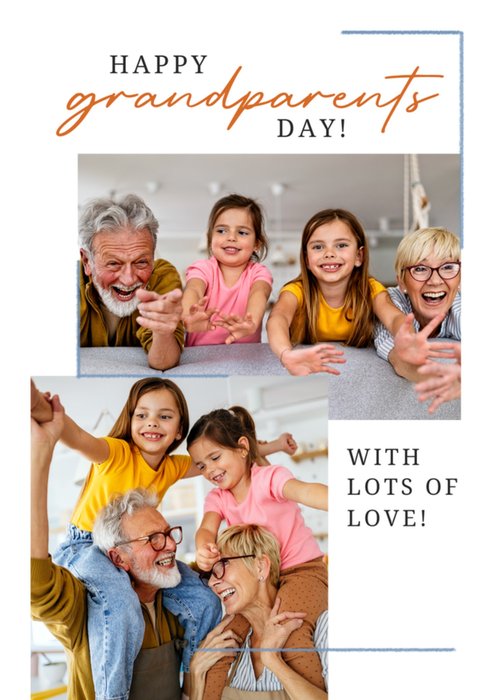 Love You Lots Photo Upload Grandparents Day Card