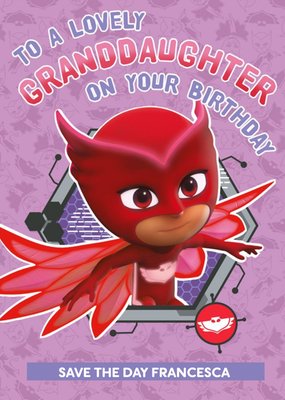 PJ Masks To A Lovely Granddaughter Birthday Card