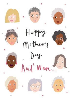 Irish Illustrated Diverse Characters Mother's Day Card