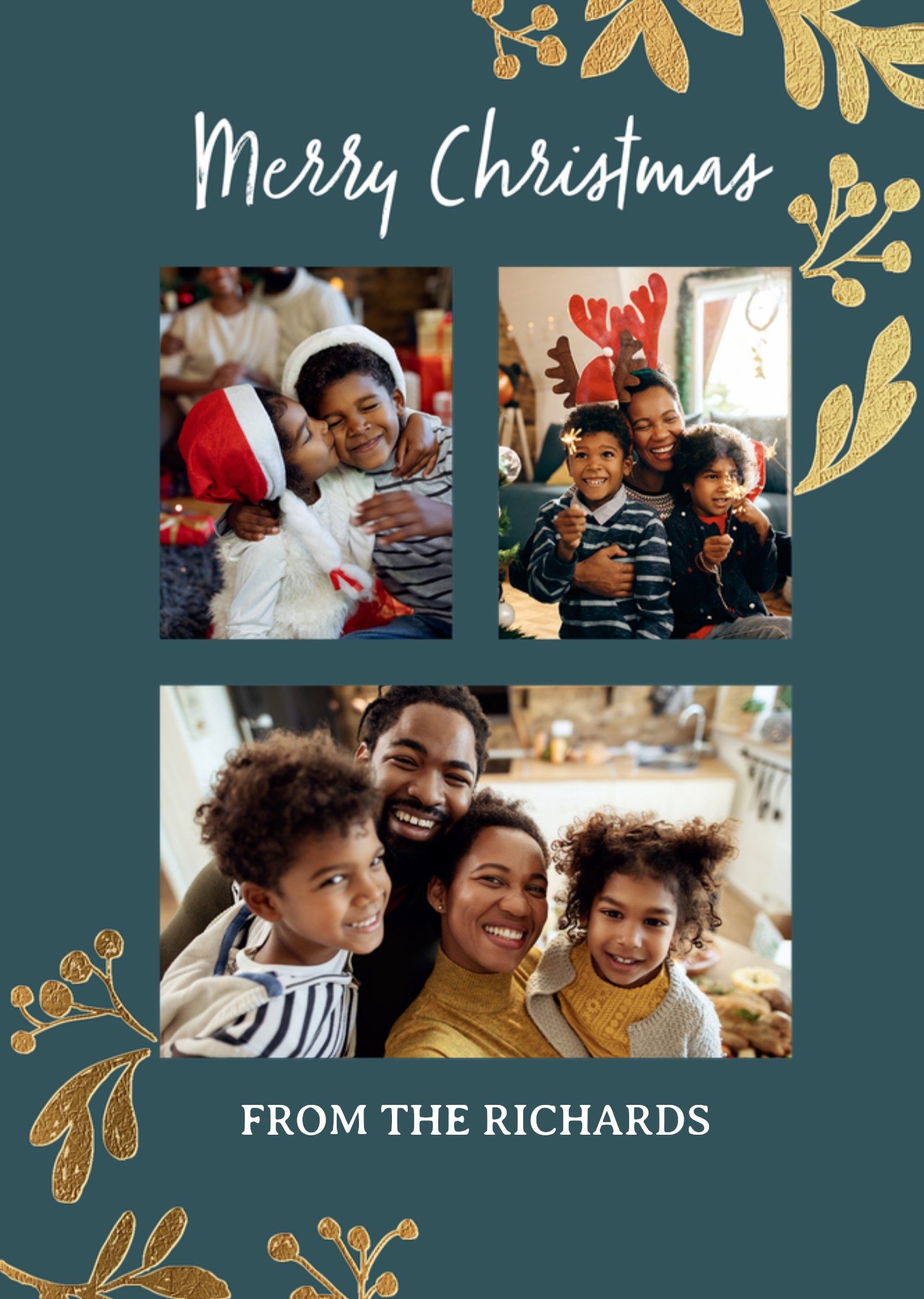 Moonpig Merry Christmas Photo Upload Card