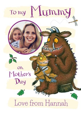 Mummy Gruffalo Photo Upload Mother's Day Card