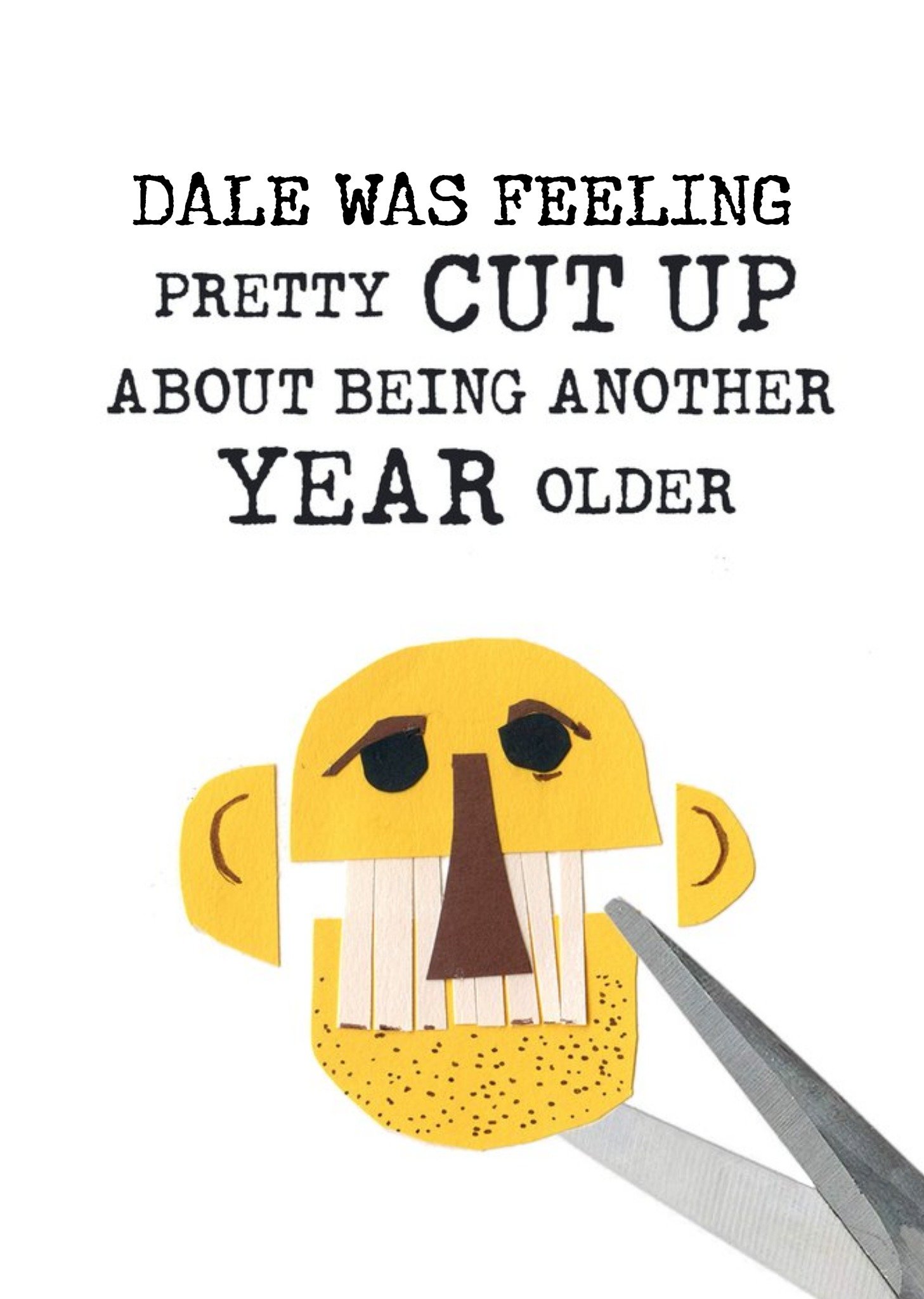 Moonpig Funny Feeling Cut Up Birthday Card