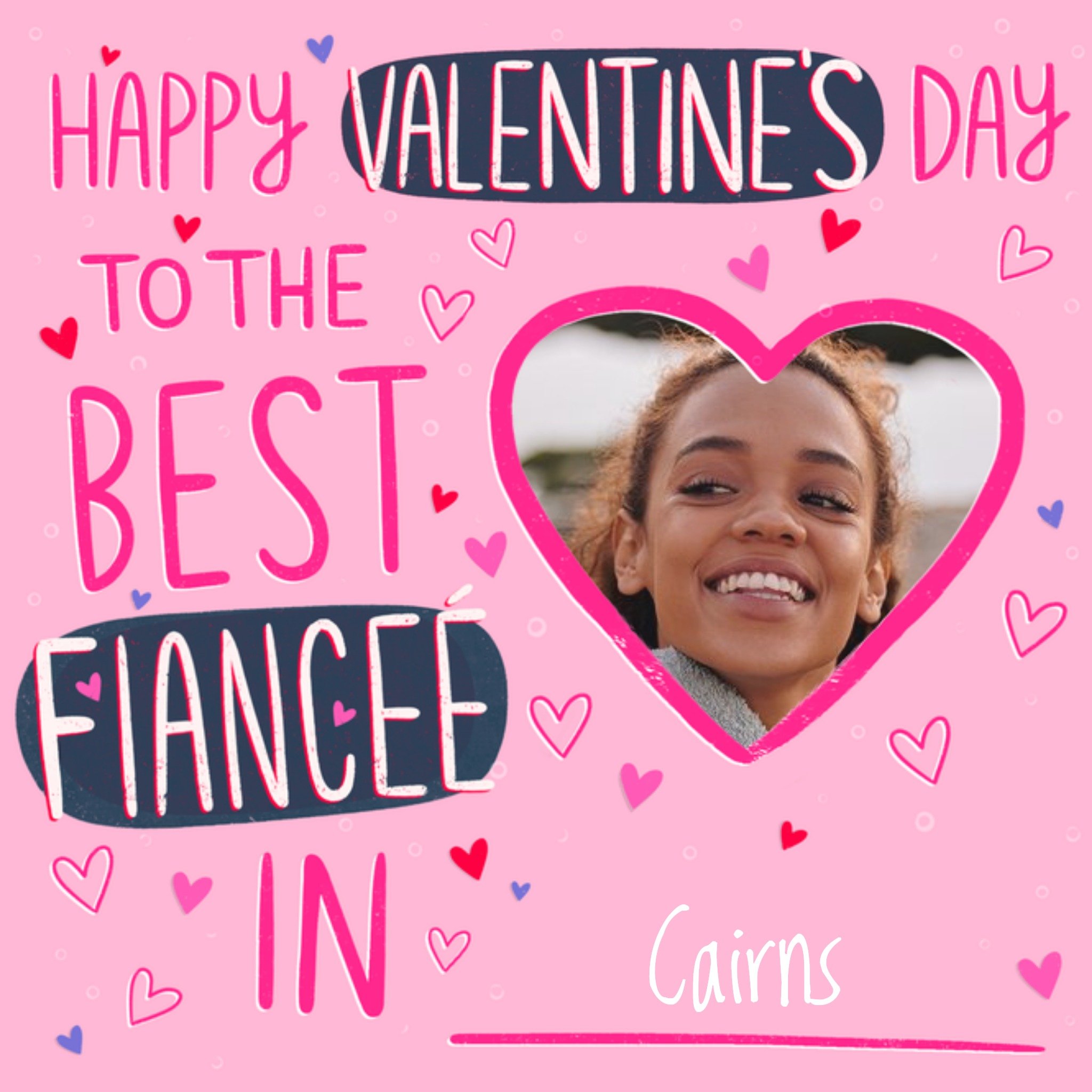 Moonpig Damien Barlow Bright Colourful Photo Upload Valentines Day Card