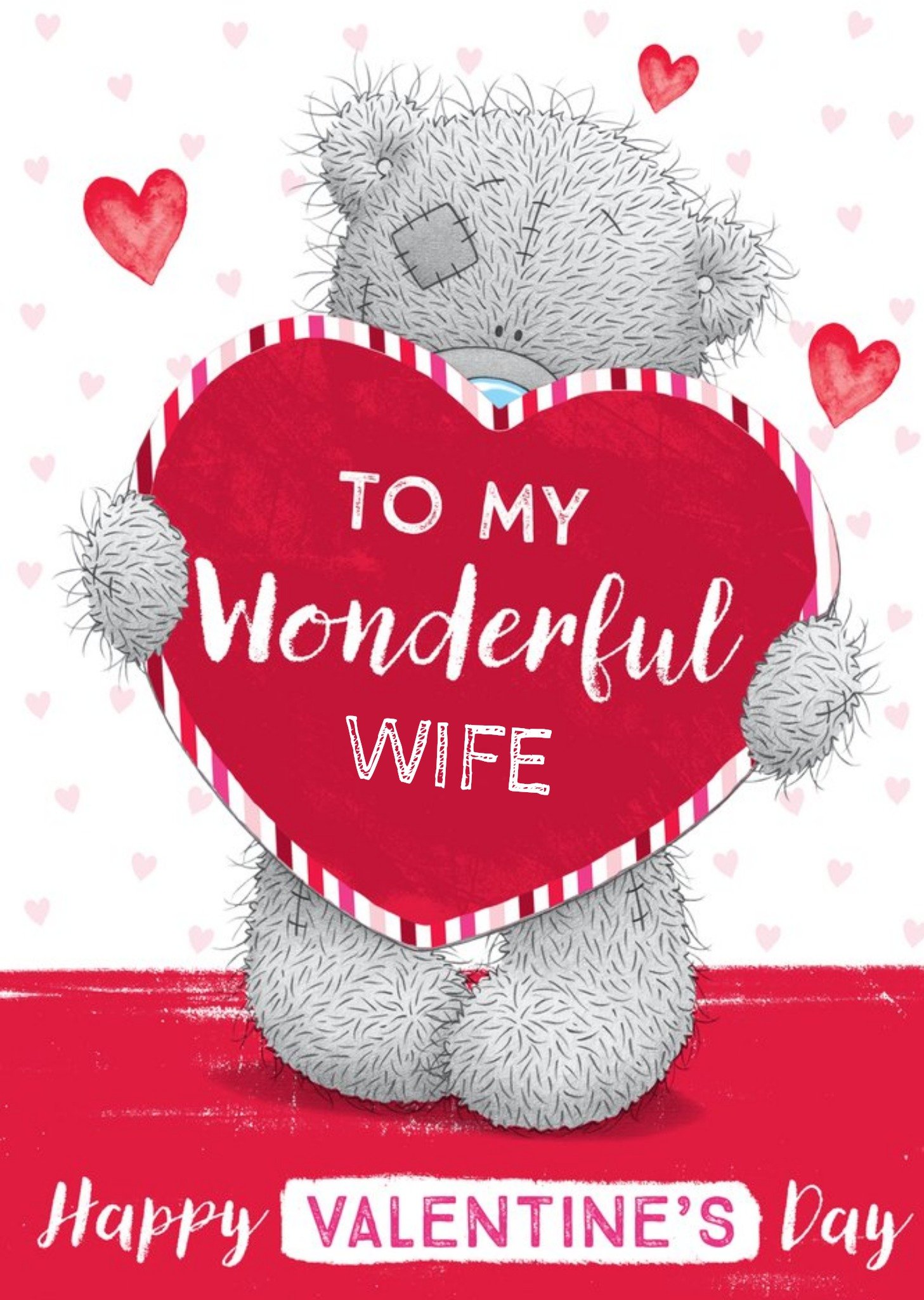 Me To You To My Wonderful Wife Happy Valentine's Day Card Ecard